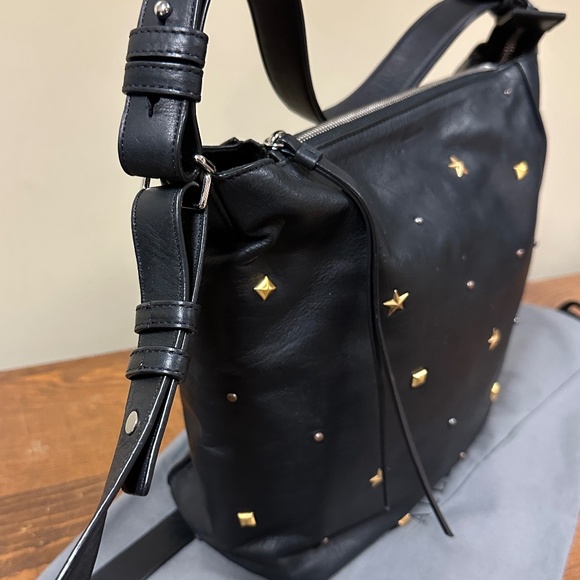 All Saints Mazzy Studded Leather Crossbody - Picture 10 of 10